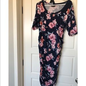Floral maternity dress